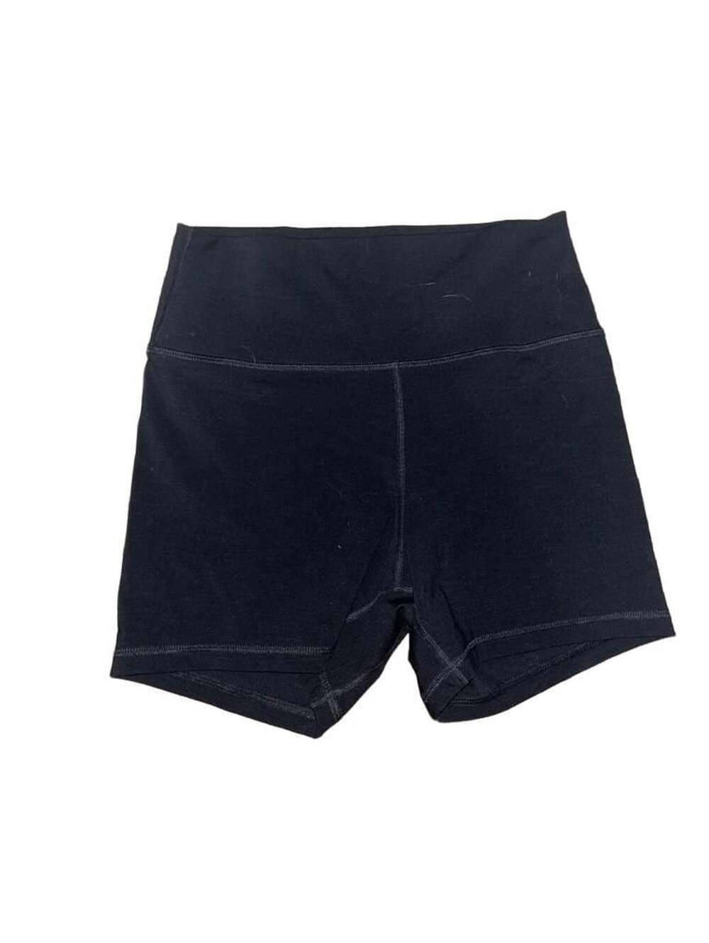 Fleo Black High-Rise Athletic Workout Shorts Size M